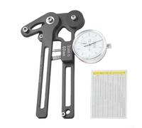 Herramienta de fabricación de ruedas Medidor de tensión de radios de bicicleta para ruedas de 26 29 pulgadas, diseño de corte CNC (reloj mecánico negro)