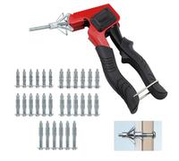 Herramienta de Fijación de Anclaje de Pared, Juego de Tacos para Cavidades, mit 30 Tacos Metálicos de Cavidad M4/M5/M6 con Tornillos, Adecuado para Paredes Huecas, Placas de yeso