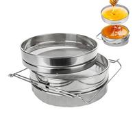 Herramienta de filtro de miel de abejas: red de tamizado premium, pantalla de extracto de metal | Equipo multifuncional de tensos de de la, separador de doble nivel para vinagre de vin