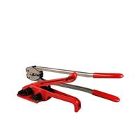 Herramienta de flejado de embalaje, kit de flejado para embalaje de palés, empacadora manual de correa de acero para plástico PET, pinzas empacadoras de manguitos de goma para flejado de embalaje,