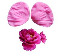 Herramienta De Flor De La Decoración De La Hoja De Peonía Kit De Silicona del Molde Veteado Pétalo Azúcar Fabricación De Moldes, La Pasta De Azúcar del Chocolate De La Magdalena De Clay Craft