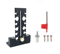 Herramienta de formación de clavos de espiga ajustable para proyectos de carpintería, con ingeniería de precisión, bordes de corte reemplazables y material de acero de aleación (negro)