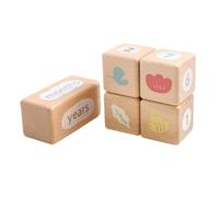 Herramienta de fotografía de escenario de desarrollo infantil de madera, decoración portátil para guardería para el primer año, accesorios para fotos de recuerdos, accesorios de fotografía para bebés