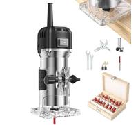 Herramienta de fresado - Fresadora eléctrica para laminados | Herramienta manual de fresado de madera, juego completo de herramientas para tallar ranuras de menú