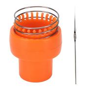 Herramienta de Ganchillo de Alambre, Herramienta de Tejedor Manual Naranja Diseño Ergonómico Liberación Automática Tejedor de Ganchillo de Alambre Resistente y Seguro con 2 Agujas