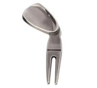 Herramienta de golf genérica, Divot Repair, 3,94 x 1,12 x 0,31 pulgadas, Ball Marker, Portable Groove Cleaner, Mango de agarre no deslizante, plegable compacto diseño, para carreras, práctica, rango