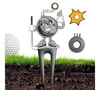 Herramienta de golf magnética, juego de herramientas de reparación de divot con clip, soporte para raqueta de pelota portátil, ayuda de entrenamiento de calle | Regalo divertido para amantes del golf