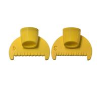 Herramienta de guía de costura de manta, 2 piezas de calibre de 4 mm y 3 mm, herramienta reutilizable impresa en 3D, para material flexible, accesorio de costura a mano con función de medición