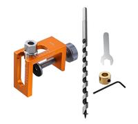 Herramienta de guía de perforación vertical precisa con resistencia al impacto mejorada y escala de profundidad para montaje de bisagras de gabinete, kit de instalación de gabinetes