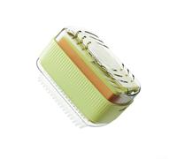 Herramienta de higiene compacta que combina para dispensar jabón, sostener esponjas y drenaje de agua, para espacios compartidos (es verde)