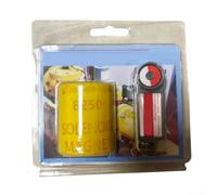 Herramienta de indicador de campo para evaluar el rendimiento de la bomba de circulación y la activación de la válvula solenoide en unidades de calefacción residenciales (Amarillo)