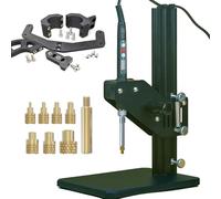 Herramienta de inserción de calor / máquina de prensado térmico con puntas de juego de calor M2-M8 añade tuercas moleteadas métricas de latón para insertos roscados para componentes de plástico y