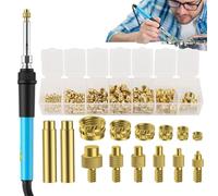Herramienta de inserción de calor, Soldering Iron Set, 5,94 in Heat-Resistant Heater Adapter, Portable Welding Parts, Circuit Board Repairs for Home Use, Printing Work and Outdoor Use