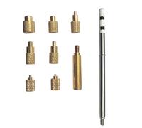 Herramienta de inserción de juego de calor eficiente Adaptador de tuerca moleteada de latón M a M ocho para soldador SH72 y SH73 Tuerca moleteada de latón para impresión 3D