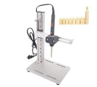 Herramienta de inserción de termofijado vertical, máquina de prensado vertical con punta de inserción de latón M2-M8 y soldador de 90 W, pantalla digital, altura de inserción de 205 mm