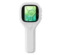 Herramienta de inspección de tamaño de bolsillo con pantalla de 2 pulgadas, enlace de computadora de aumento de 500X para microscopio de observación de biología con conexión a computadora