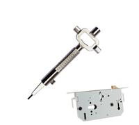 Herramienta de instalación de cerraduras Llave ajustable con función de | Herramienta de reparación de cerraduras Para oficina, hotel, apartamento, casa, habitación,