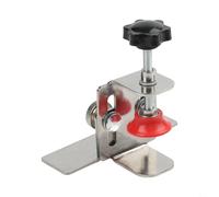 Herramienta de instalación de puerta de armario para una alineación precisa durante el montaje de la puerta del armario con construcción de acero inoxidable y mecanismo de bloqueo de un solo clic