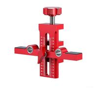 Herramienta de instalación de puerta de gabinete de doble agujero de precisión con escalas ópticas bidireccionales para un posicionamiento y perforación precisos de la puerta en múltiples aplicaciones