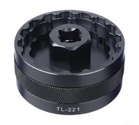 Herramienta de instalación de soporte inferior de aleación de aluminio para 44mm BBR60 FSA386 DUB16T BB R9100 Soporte inferior roscado en bicicletas de montaña (negro)