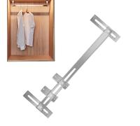 Herramienta De Instalación Para Barra Colgante De Armario,Plantilla Ajustable De Acero Inoxidable | Herramienta para Fijación de Barras | Para Carpinteros Y Aficionados Herrajes Puertas Armarios