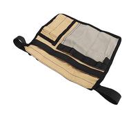 Herramienta de Jardín Delantal Cintura Bolsillos Múltiples Herramienta de Jardinería Cintura Cinturón Hebilla Bolsa para Lápices (Caqui y Gris)