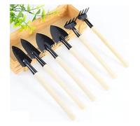 Herramienta de jardinería, 6 Piezas, minikit de Cultivo y trasplante, Pala portátil for plántulas, rastrillo, Pala for perforar, jardineras, Herramienta de fertilización