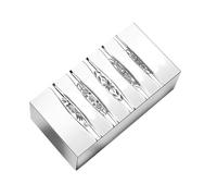 Herramienta de joyería de acero eficiente con textura de acero para grabado de patrón de estrellas en anillos, facilitando procesos de manualidades rápidos, moldes de anillos de estrella