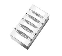 Herramienta de joyería de acero eficiente con textura de acero para grabado de patrón de estrellas en anillos, facilitando procesos de manualidades rápidos, molde de estrella