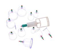 Herramienta de La Taza de Taza de Vacío Chino: 12Pcs Acupoint Supping Set con La Bomba de Aire Bomba de Cuerpo Masaje de Carrocería Accesorios de Tarro para El Hogar