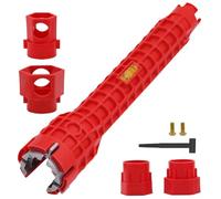 Herramienta De Lavabo Ajustable: Llave De Grifo Versátil, Llave De Lavabo De Cocina | 14 En 1 Instalador De Herramientas De Lavabo Hidráulico, Extractor De Mangueras De Agua Portátil, Llave M