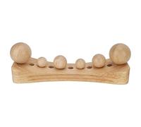 Herramienta de Liberación del Músculo Psoas, Masajeador de Madera de Puntos Gatillo de Tejido Profundo con 6 Cabezales, Herramienta de Masaje de Puntos de Presión de Terapia de Gancho de Cadera