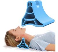Herramienta de liberación occipital, dispositivo de vértebra cervical liberación suboccipital, masajeador de punto de acupresión, para dolor de cabeza, migraña y cuello, hombros de espalda (azul)