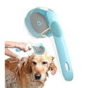 Herramienta de limpieza con peine de champú, herramienta de cepillo de baño para perros, cepillo de mango para el cuidado de mascotas, almohadilla de masaje distintiva, novedosa unidad de lavado