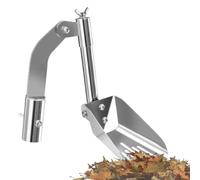 Herramienta de limpieza de canalones - Limpiador inoxidable, pala de drenaje, cuchara ligera para restos de hojas, ayuda de eliminación de mantenimiento, limpieza de obstrucción de zanjas para villas