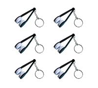 Herramienta de limpieza de gafas - borrador de huellas portátil sin arañazos | Lote de 6 limpiadores con llaveros | lentes correctores, solares, pantallas de teléfono, PVC suave uso móvil en cualquier