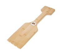 Herramienta de limpieza de madera natural, abridor de botellas integrado resistente para accesorios de cocina al aire libre, deslizamiento