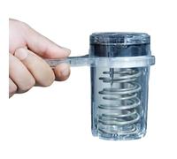 Herramienta de limpieza de máquina de espresso, cabezal de preparación automático E61 con válvula de alivio de presión, juego de limpieza para máquinas estándar de 58 mm con drenaje automático