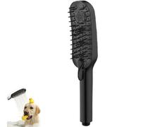 Herramienta de limpieza de mascotas multifunción, fácil de instalar, accesorio de baño para mascotas con copa de succión, punta delicada, máquina de espuma de ducha portátil de silicona, para camping