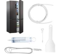 Herramienta de limpieza de orificios de drenaje del refrigerador, kit de desatascador de drenaje del refrigerador | Kits de limpieza de herramientas para tuberías de dispensadores de agua | Draga de