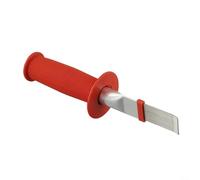 Herramienta de limpieza de peine de aletas de acero inoxidable para HVAC con alambre de acero de doble capa y mango ergonómico, apto para aletas de radiador de aire acondicionado, rojo