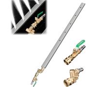 Herramienta de limpieza de radiador de coche, varilla de 60 cm + conector rápido de tubo de aire + conector, coche, camión, limpiador de alta presión, boquilla, varilla plana, limpiador de alta