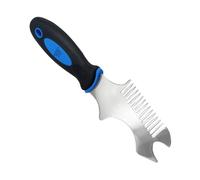 Herramienta de limpieza de rodillos, acero inoxidable 420, multifuncional de 22,5 cm, de polipropileno, 100 g, abridor de latas de pintura, cepillo, peine, equipo raspador para la preparación de