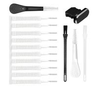 Herramienta de limpieza de teléfonos celulares: kit de limpieza de teléfonos de 15 piezas, limpiador de puertos de carga | Conjunto de herramientas de cepillo para guiones para auriculares de 15x/esta