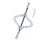 Herramienta de limpieza de tuberías de eje flexible de cadena de drenaje resistente con múltiples accesorios, equipo profesional de descalcificación, kit de herramientas de drenaje de limpieza de