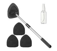 Herramienta de limpieza de ventanas de coche, herramienta extensible para la limpieza del parabrisas,Herramienta de limpieza de parabrisas con botella de spray - Kit de lavado de productos de limpieza