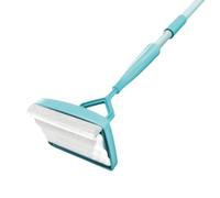 Herramienta de limpieza de zócalos - Escobilla de mango largo extensible - Escoba limpiador de suelo con fregona reutilizable - para pared zócalo casa baño techo cocina esquina ducha marco