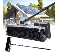Herramienta de limpieza fotovoltaica, cepillo telescópico para paneles solares, cepillo suave de 60 cm para eliminar eficazmente los excrementos de pájaros rebeldes, alcance hasta 3,5 m
