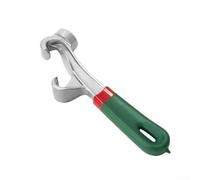 Herramienta de llave de apertura de tambor para cubos de pintura, latas de pegamento y tambores de metal, compatible con diseños de tapa redonda y cuadrada (verde)