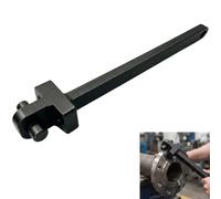 Herramienta de llave de brida de acero al carbono de 400 mm, llave de alineación de brida de dos pines con pines dobles de 0.5 pulgadas y 0.63 pulgadas para bridas roscadas de 1 a 12 pulgadas